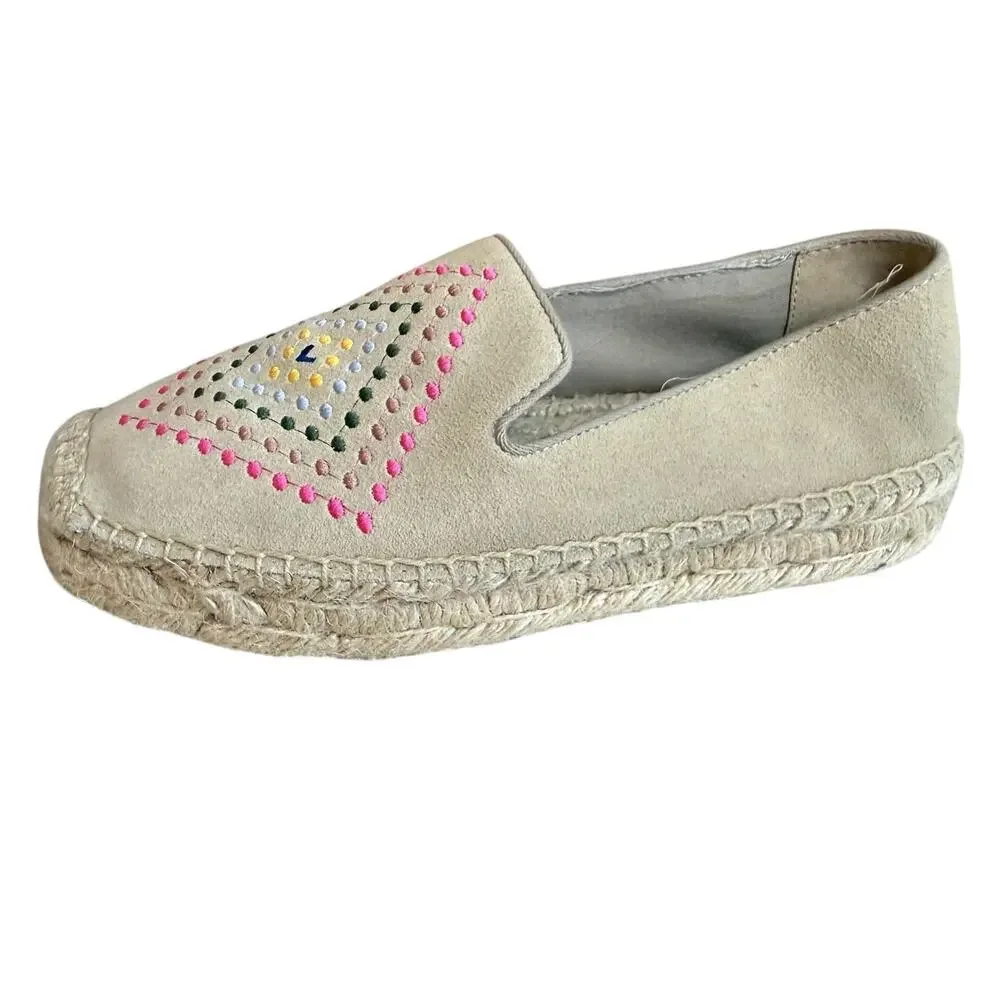 Jack Rogers Luna Espadrille Platform Slip on Shoes 6.5
